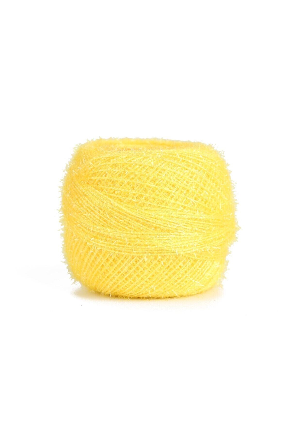 Number 25 Yellow Glitter Punch Embroidery Rope (25gr)
