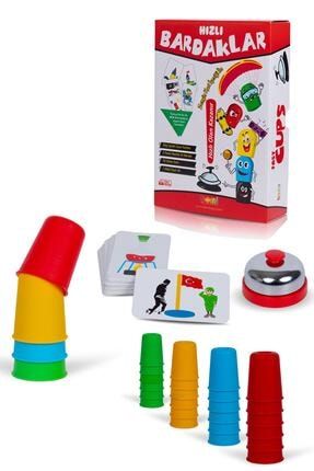Süper Hızlı Pratik Bardaklar Akıl Hafıza Mantık Eğitici Zeka Strateji Çocuk Ve Aile Kutu Oyunu BEMI0015578