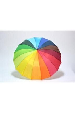 Gökkuşağı Şemsiye 16 Telli 16 Renkli Şemsiye ŞMS-003
