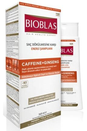 Kafein + Ginseng Şampuan 360 Ml zek0222432322344