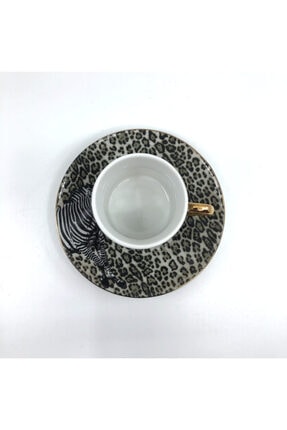 Lucky Art Zebra Desenli 6 Li Leopard Kahve Fincan Takimi Fiyati Yorumlari Trendyol