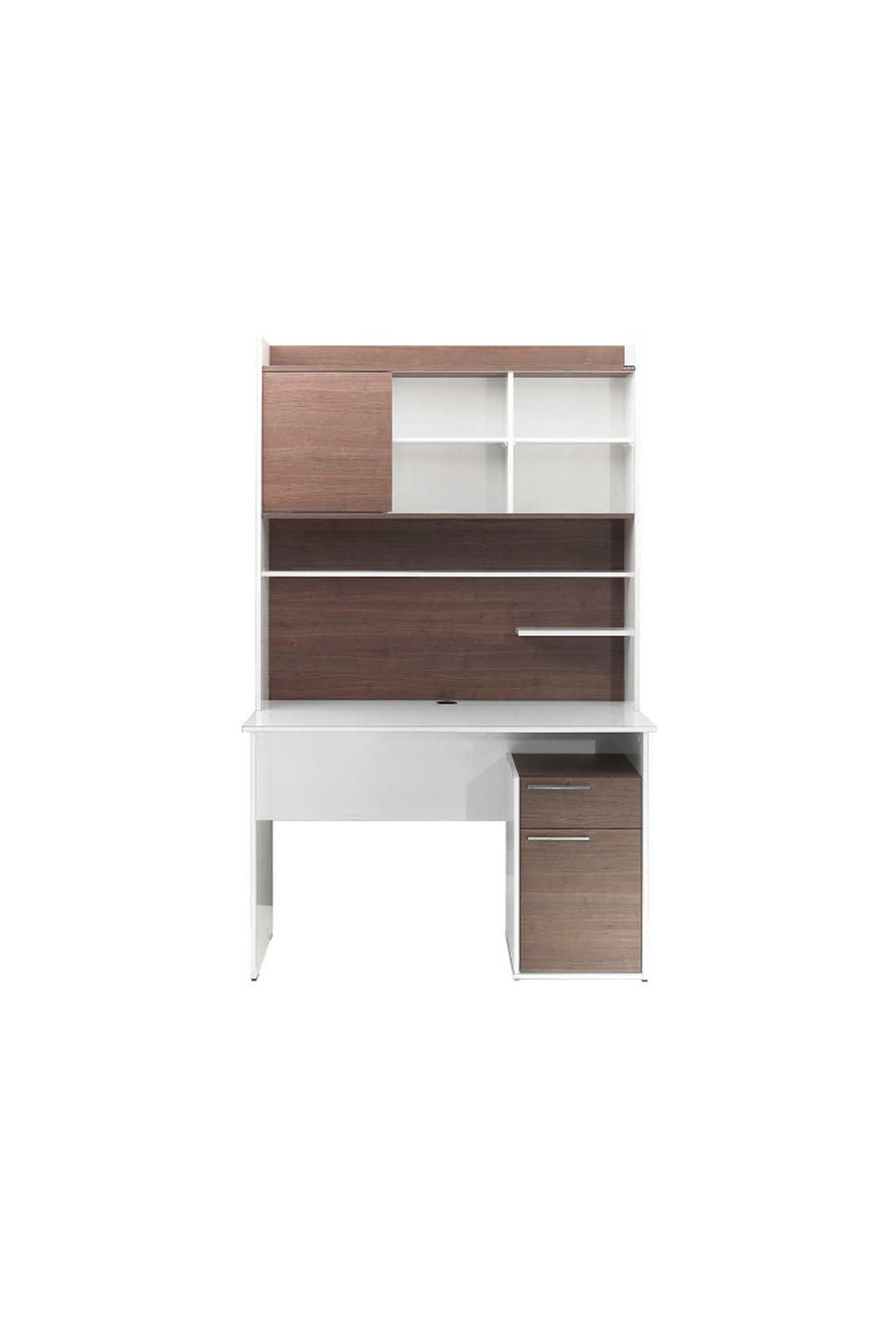 Adore Mobilya Tower Kitaplıklı Çalışma Masası CMS45NB1 NoceLake