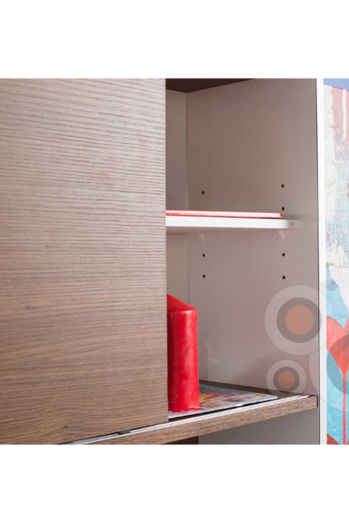 Adore Mobilya Tower Kitaplıklı Çalışma Masası CMS45NB1 NoceLake