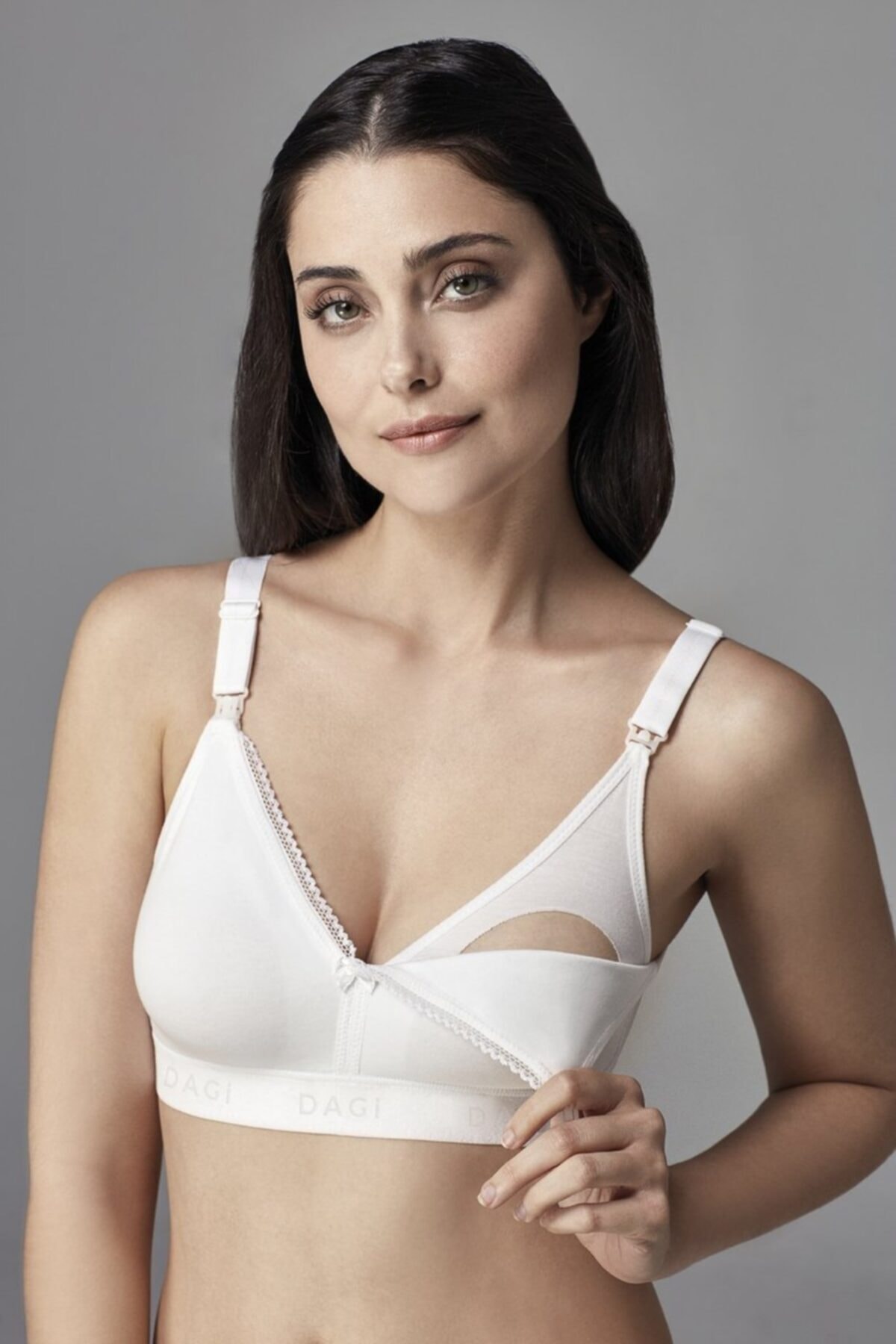 Eros Kadın Beyaz Emzirme Sütyeni