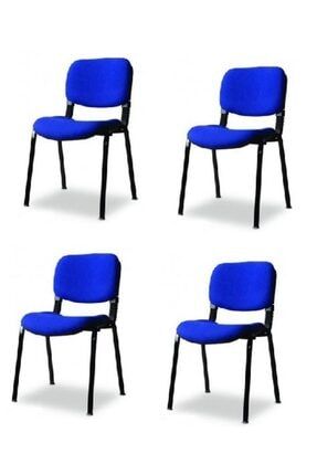 4 Adet Bekleme Koltuğu Form Sandalye Büro Ofis Misafir Bekleme Koltuğu Toplantı Öğretmen Koltuğu FORM