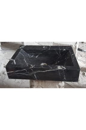 Toros Siyahı Doğal Taş Mermer Ayaklı Lavabo lavabo-02