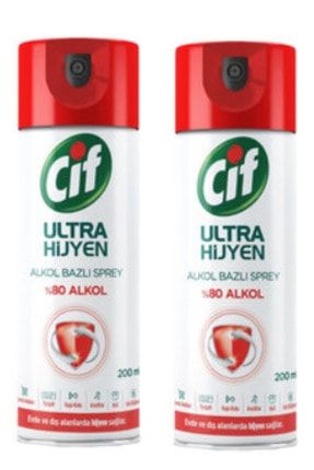 Cif Ultra Hijyen Alkol Bazli Sprey Dezenfektan 200 Ml 2 Adet Trendyol