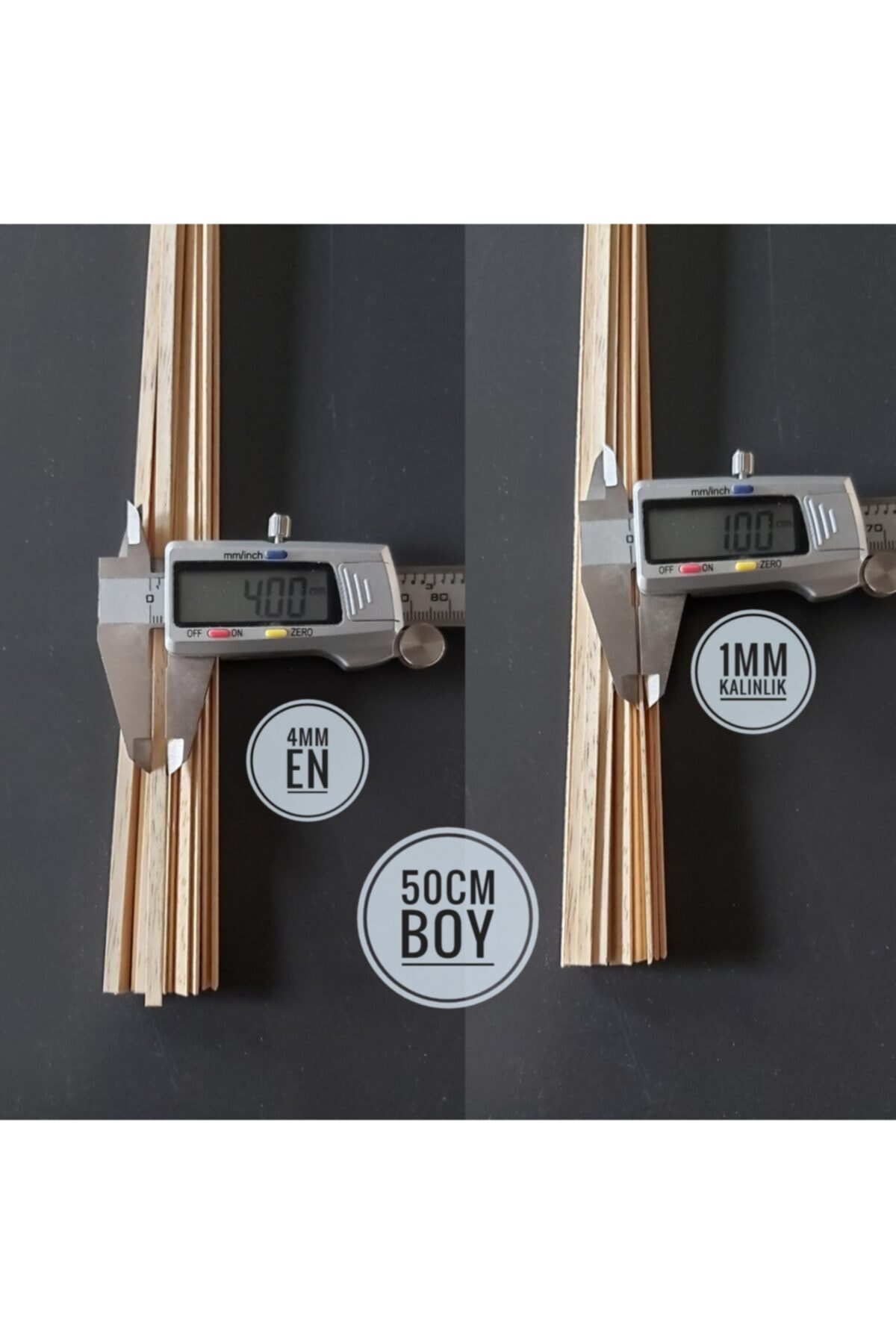 Özdemir Mobilya Ayous Ahşap Maket Çıtası 4mmx1mmx500mm 10adet