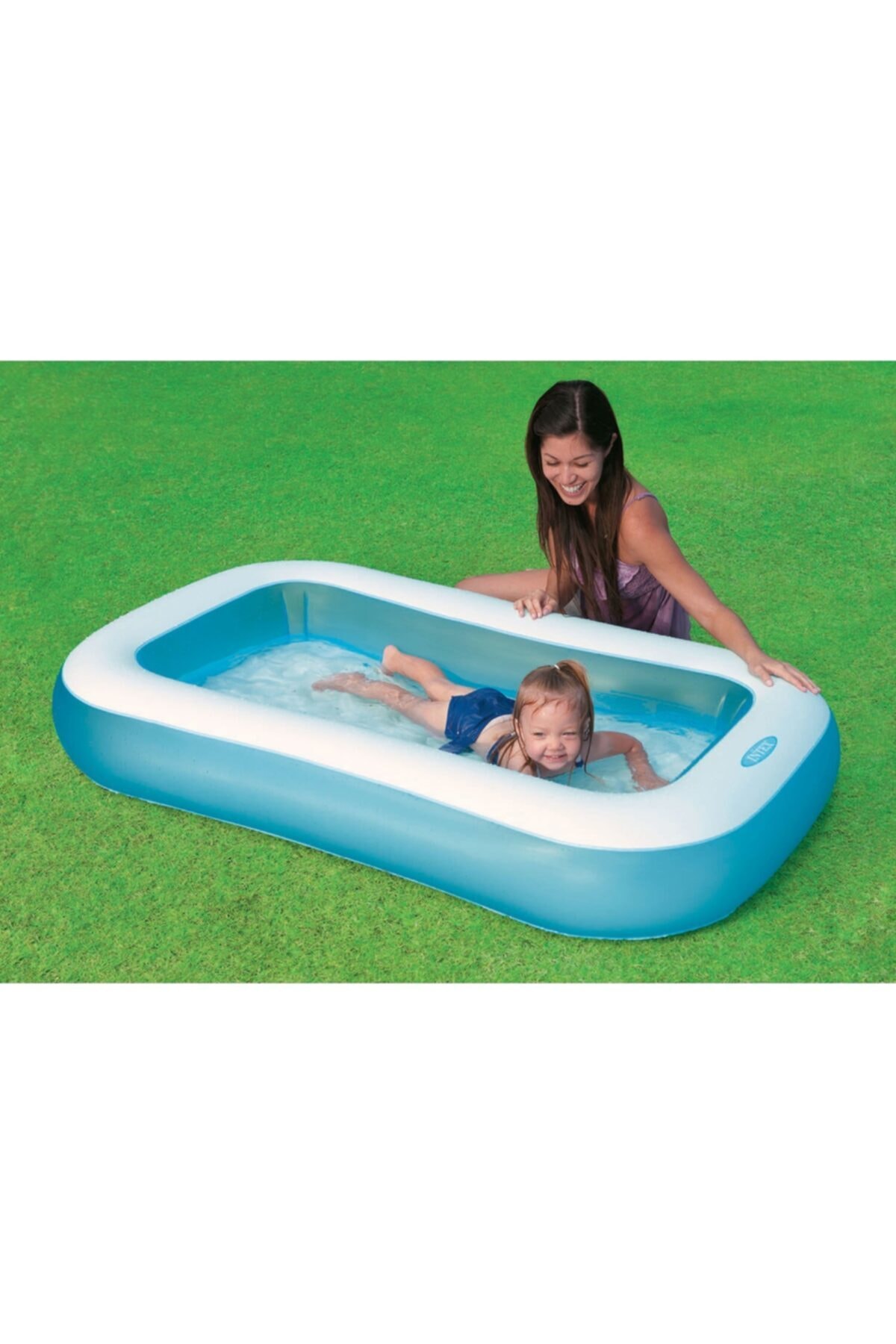 hediyecik Kaydıraklı Oyun Seti Tabanı Boğumlu Havuz 166x100x28 Cm + 6 Cm 100'lü Oyun Havuz Topu + Pompa fotoğrafı 2 (önizleme)