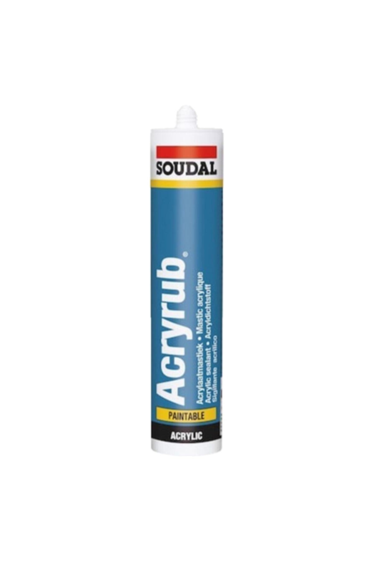Soudal Acryrub Silikonize Mastik Beyaz 500 gr