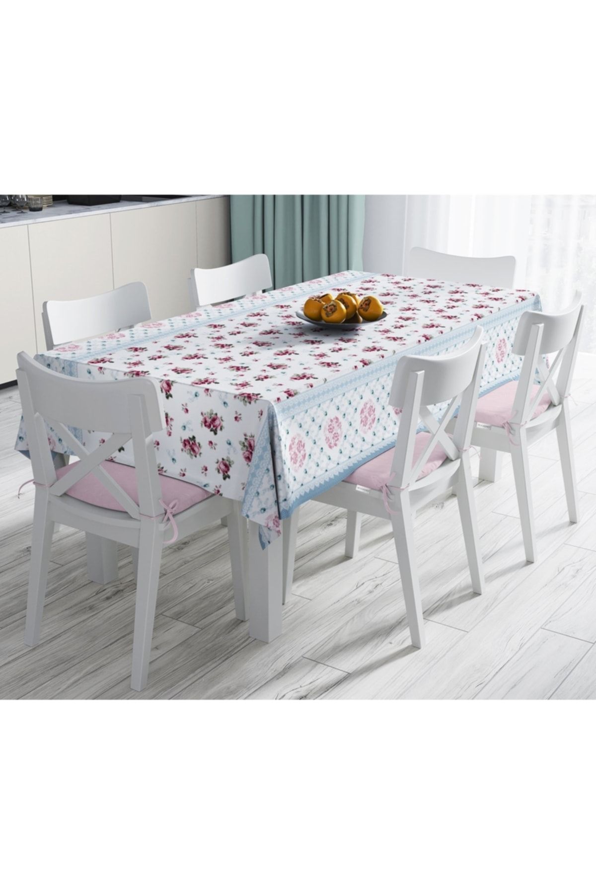 Realhomes Față De Masă Rezistentă La Pete Cu Imprimare Digitală Cu Design Special-120x140 Cm - 90 x 90