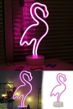 Dekoratif Flamingo Pilli Ev Oda Cafe Aydınlatma Masaüstü & Yatakbaşı Neon Dekor Aydınlatma Gece Lamp er26c