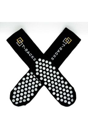 Unisex Siyah Kaydırmaz Spor Çorabı (Grip Socks) Kaydırmaz Çorap