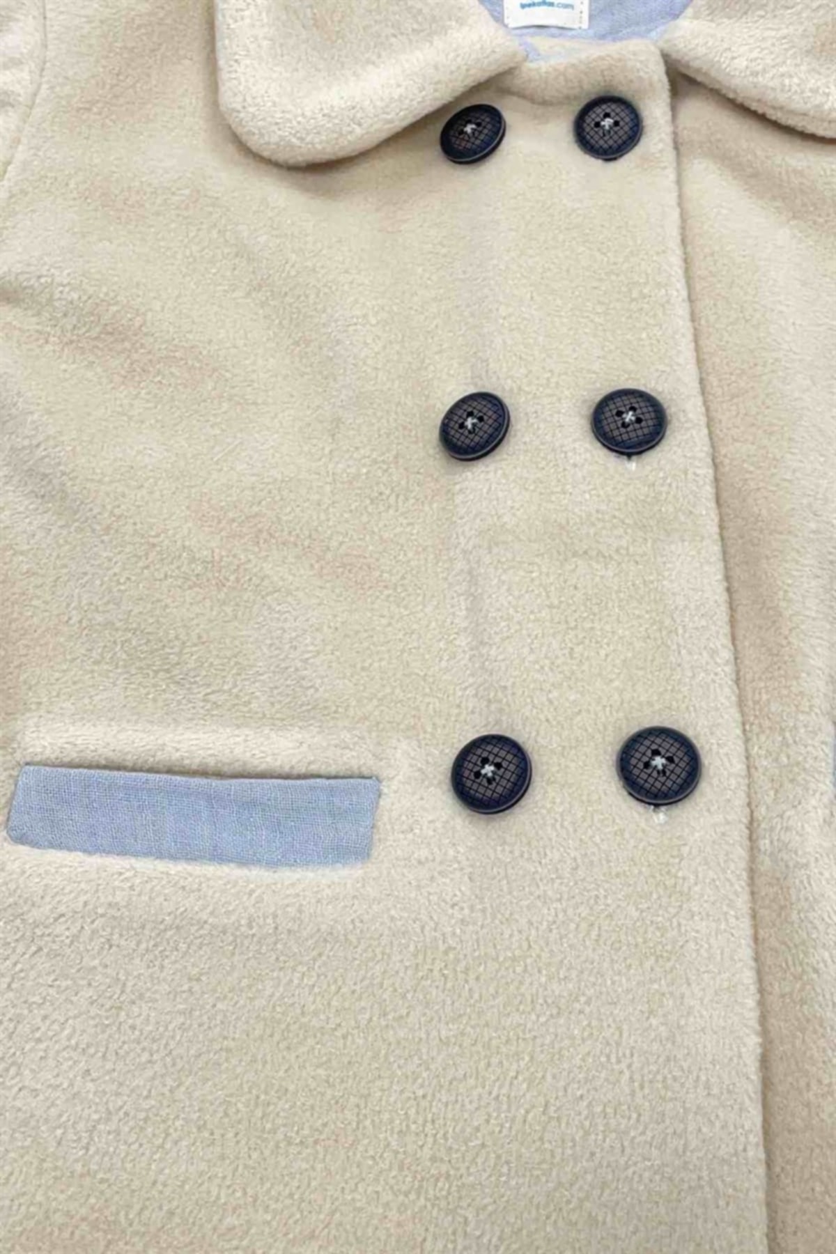 ipek atlas Kız Çocuk Yüzde Yüz Pamuk Terletmez Dört Katlı Müslin Astar Dışı Polar Kaban fotoğrafı 4 (önizleme)