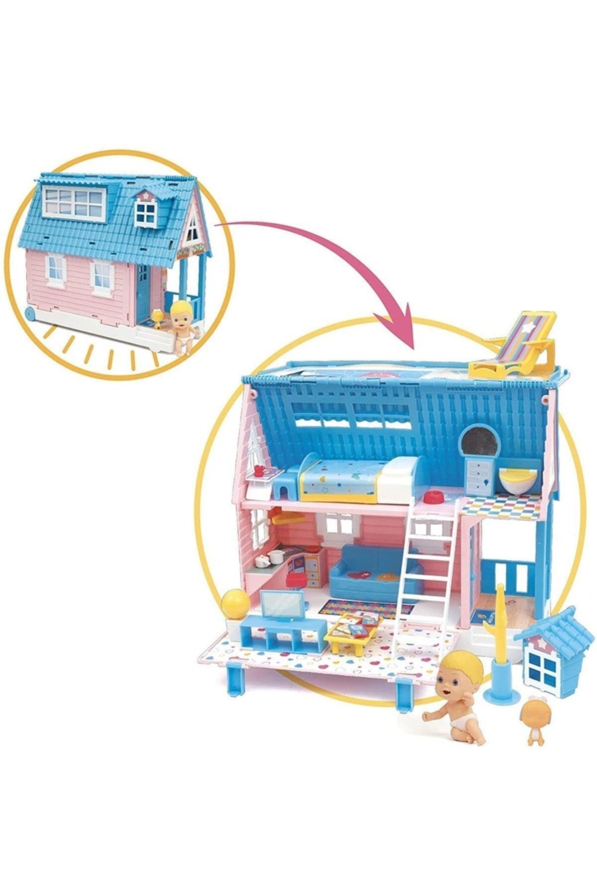 CICIOBELLO Giochi Preziosi Cicciobello Renkli Amiccici 2 Katlı Ev Oyun Seti Figürlü 43 Cm GB11478