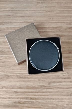 Siyah Kristal Camlı Mini El Makyaj Aynası HL-AYNK