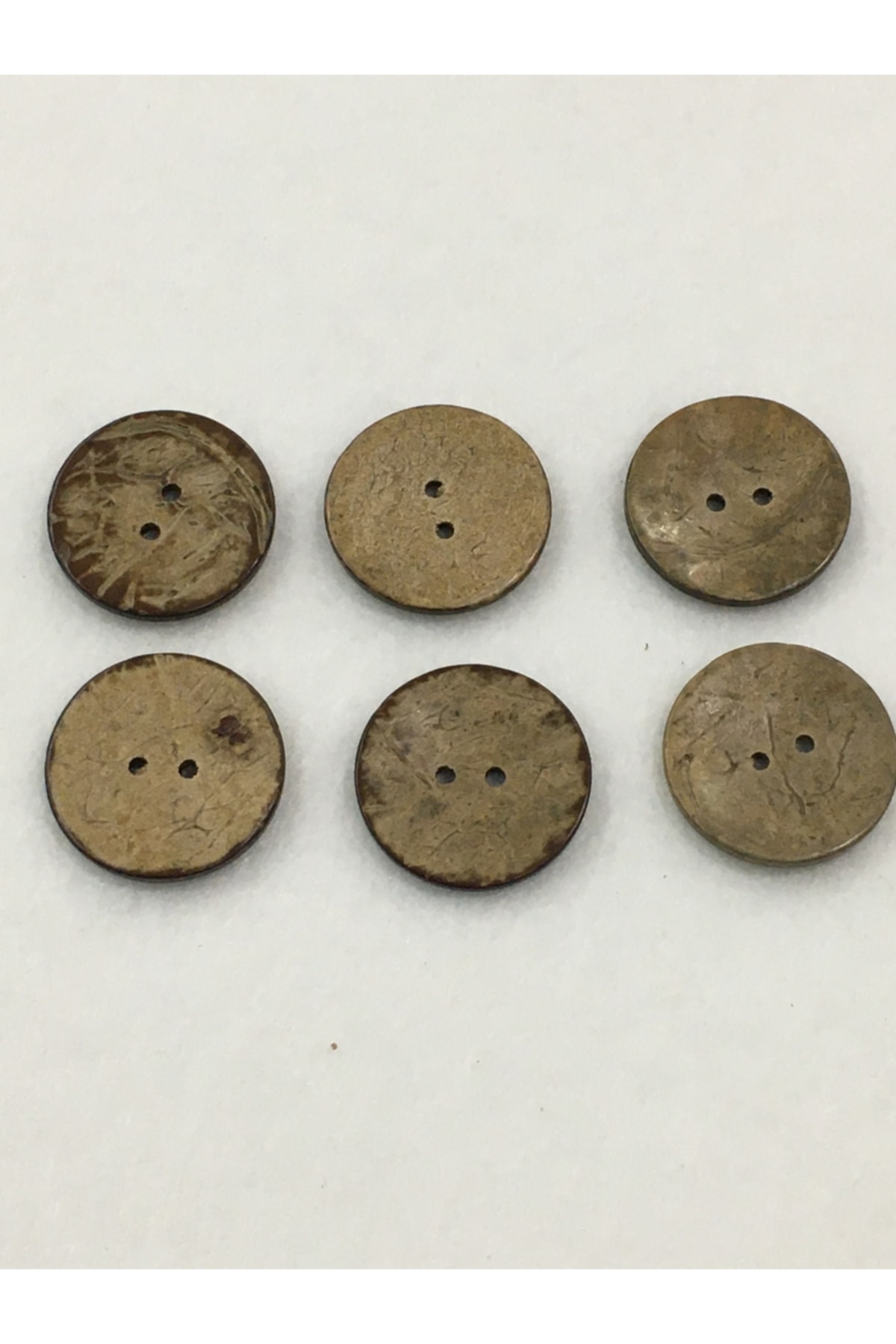 Coconut Button 6 Pieces, 2.2 Cm Diameter