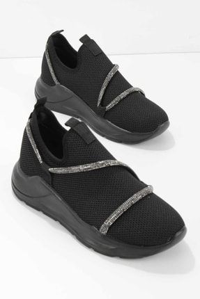 Siyah Triko Kadın Casual Ayakkabı K01792040082