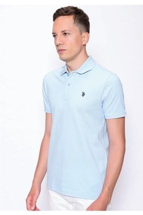 Polo Yaka Slim Fit Açık Mavi T-shirt- Gtp04ly022 GTP04LY022