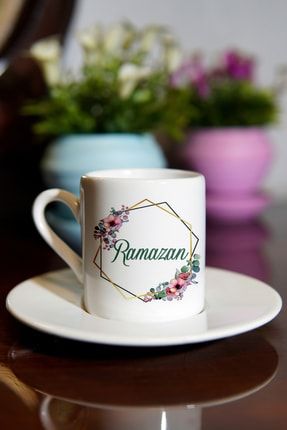 Ramazan Yazılı Isimli Kahve Fincanı - Baskılı Fincan FB659