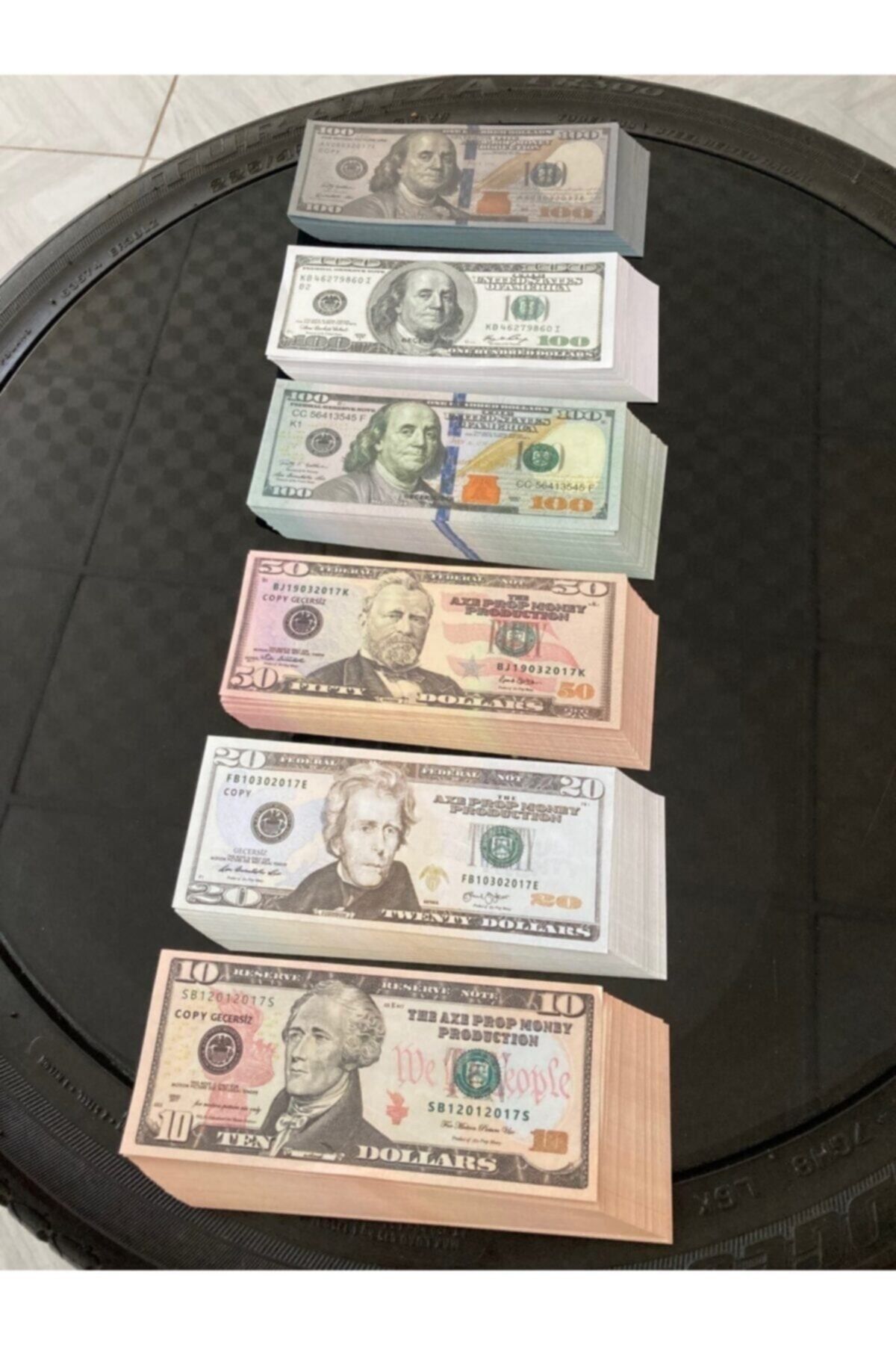 AYKAR HED YEL K 300 Adet Dolar 10 20 50 100 100 Dolar Ge ersiz aka 