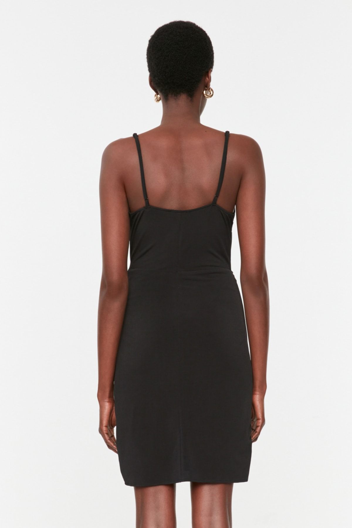 Trendyol Collection Kleid Schwarz Bodycon Fast ausverkauft