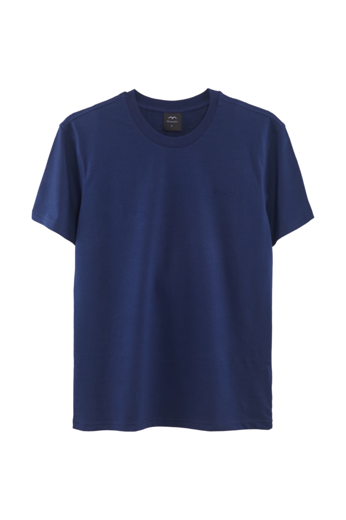Minimalist Unisex Lacivert Basic T-shirt