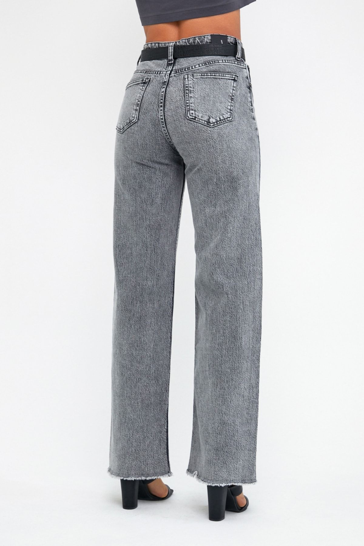 Wide Leg Likralı Pantolon