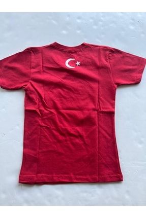 Türkiye Bayrağı Baskılı Penye Tişört (5-7 Yaş, 13-16 Yaş) 7222