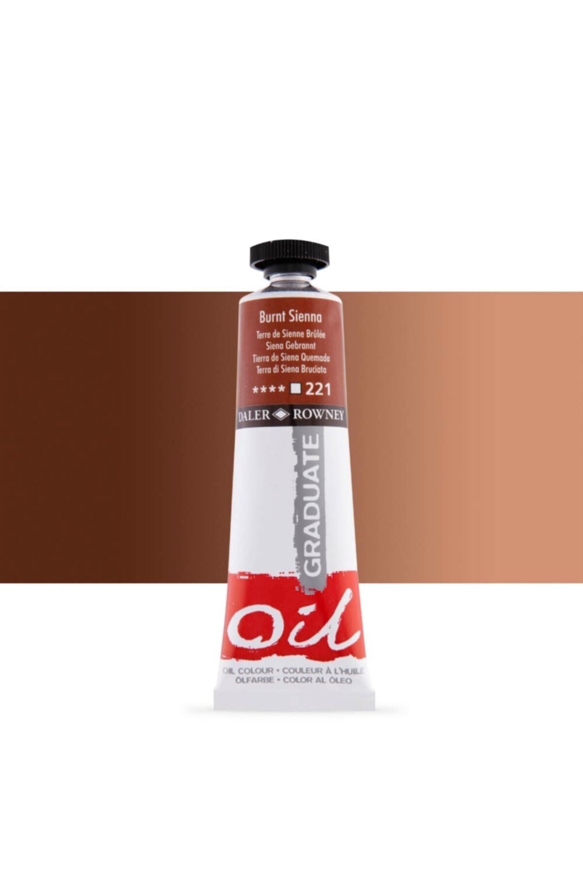 Daler Rowney Graduate Yağlı Boya Grad Oıl 38ml Burnt Sıenna 221