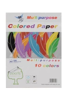 A4 Renkli Fotokopi Kağıdı 100lü 10 Renk PRA-5697565-4271