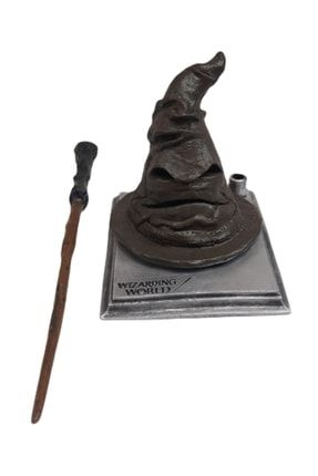 Kahverengi Harry Potter Seçmen Şapkalı Ve Standlı Asa 876543245646967f