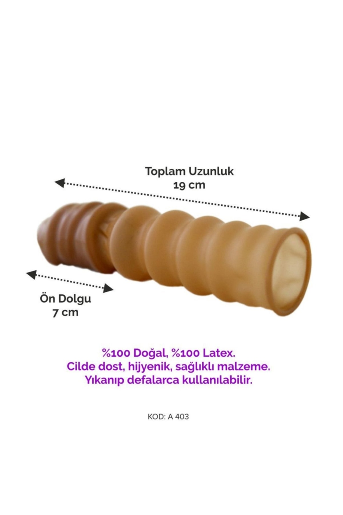 23 Cm Uzunluğunda Büyük Boy Uzatmalı Penis Kılıfı 4