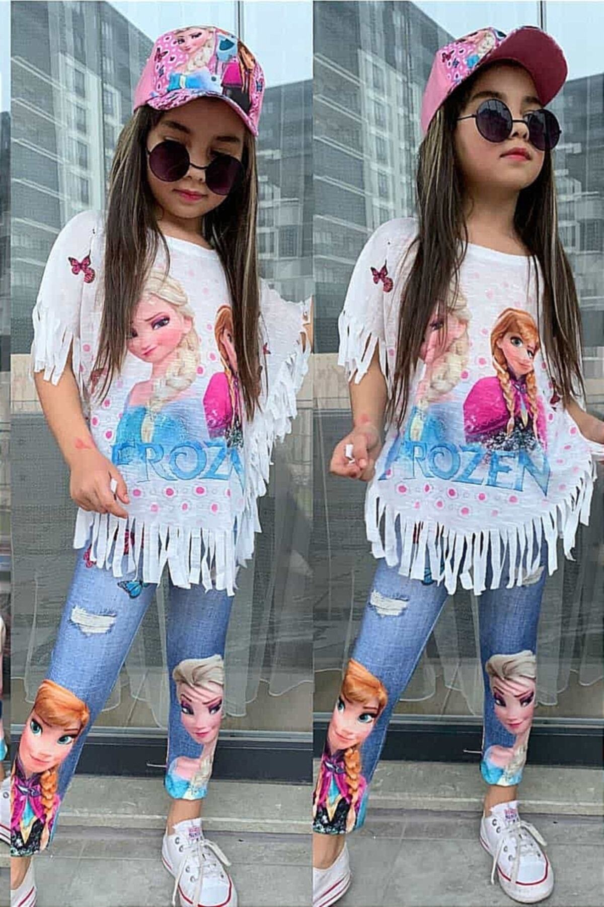 Elsa Şapkalı Taytlı Takım