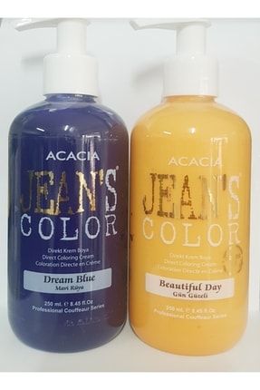 Jean's Color Saç Boyası Mavi Rüya 250 ml Gün Güzeli 250 ml Hediye Yüzük hediye yüzük