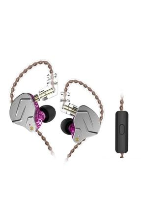 KZ Zsn Pro Metal Çift Sürücülü Mikrofonlu Kulakiçi Kulaklık 1ba + 1dd Hibrid Teknolojisi