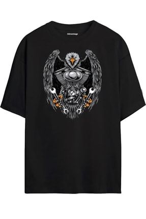 V Motor Özel Tasarım Oversize T-shirt Tişört adv-vmtr-oversize-001
