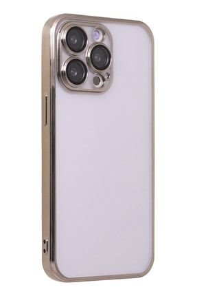 Iphone 13 Pro Max Uyumlu Kılıf Razer Lensli Silikon - Gold iPhone- 13-Pro-Max- Kılıf- Razer