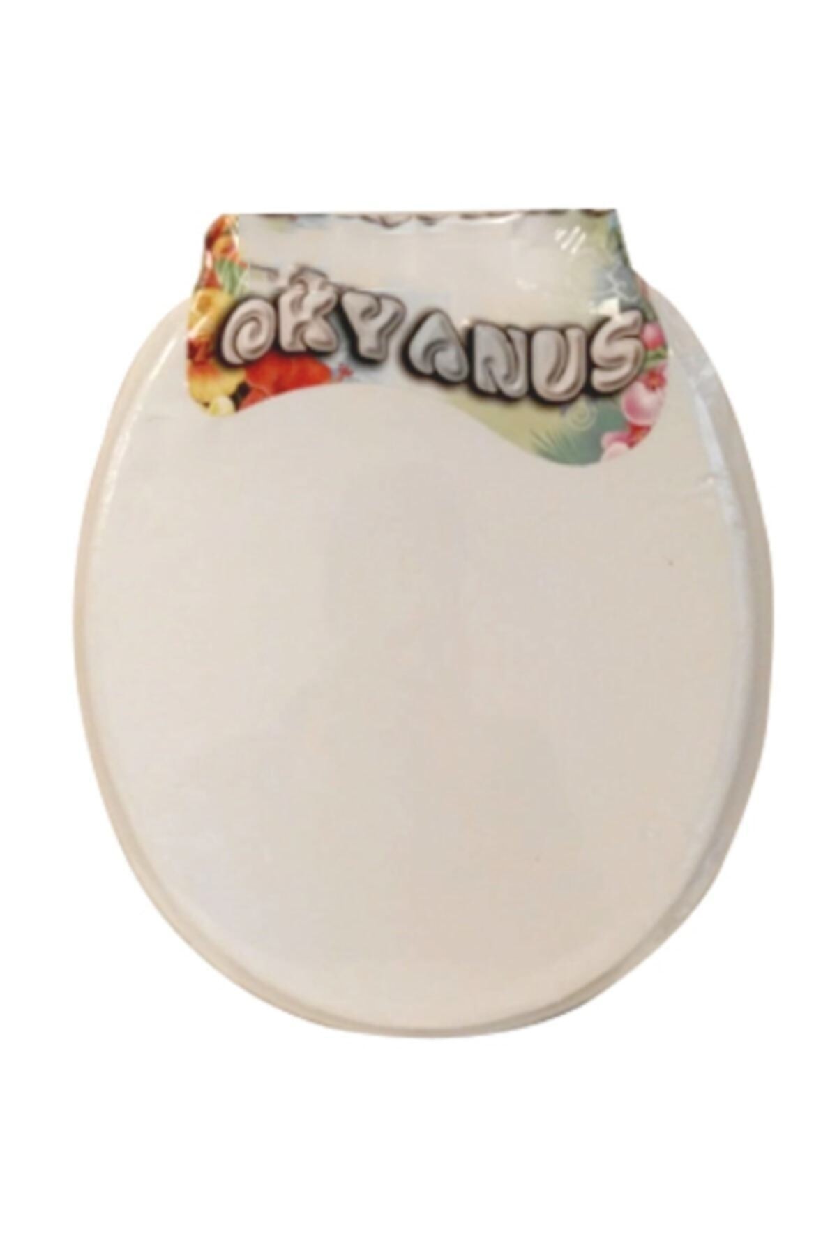 HARLEM Okyanus Düz Beyaz Yumuşak Süngerli Klozet Kapağı