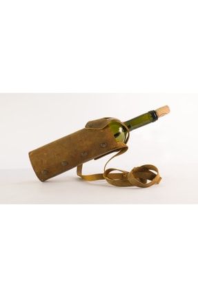 El Yapımı Deri Şarap Çantası/handmade Leather Wine Tote 17840