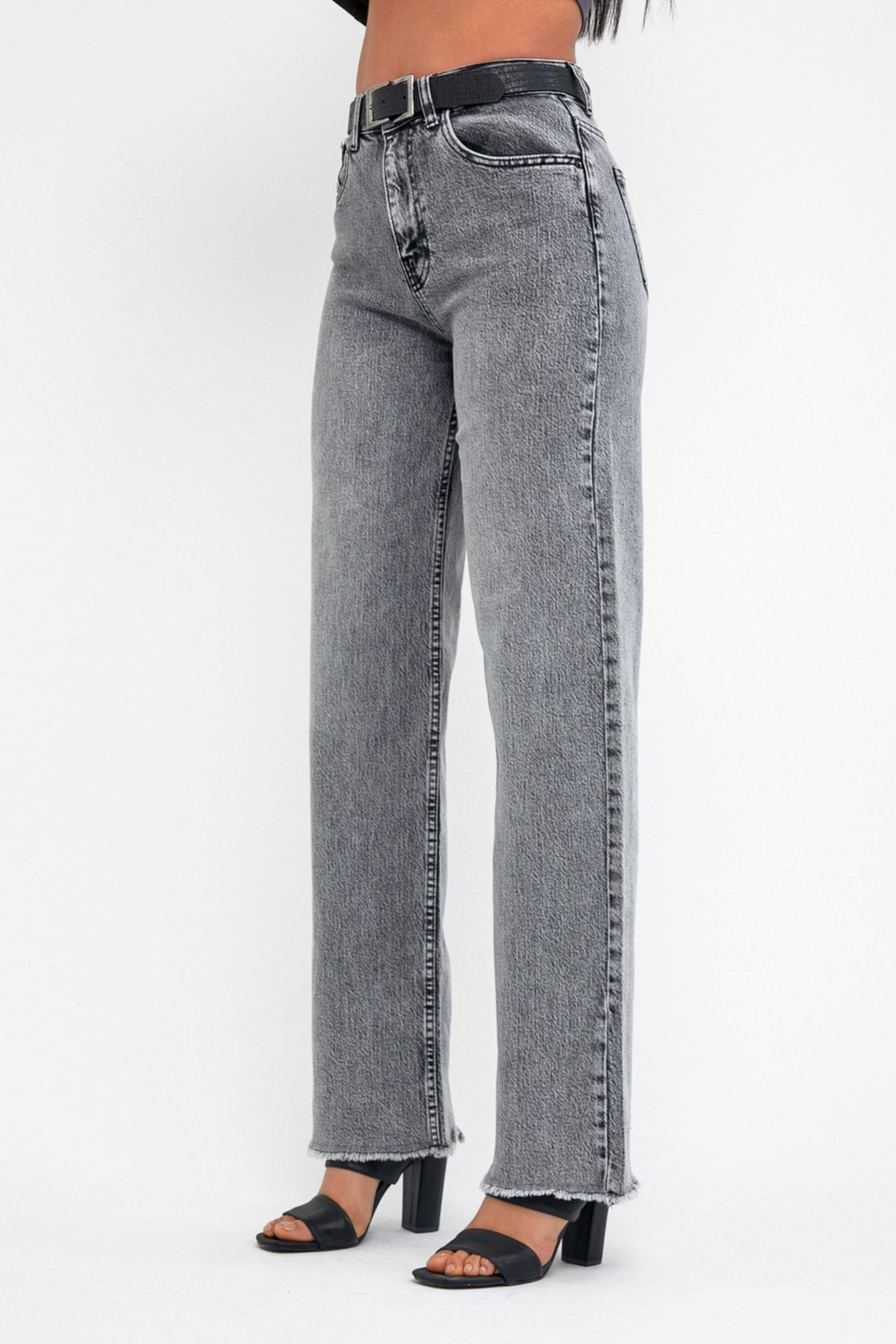Wide Leg Likralı Pantolon
