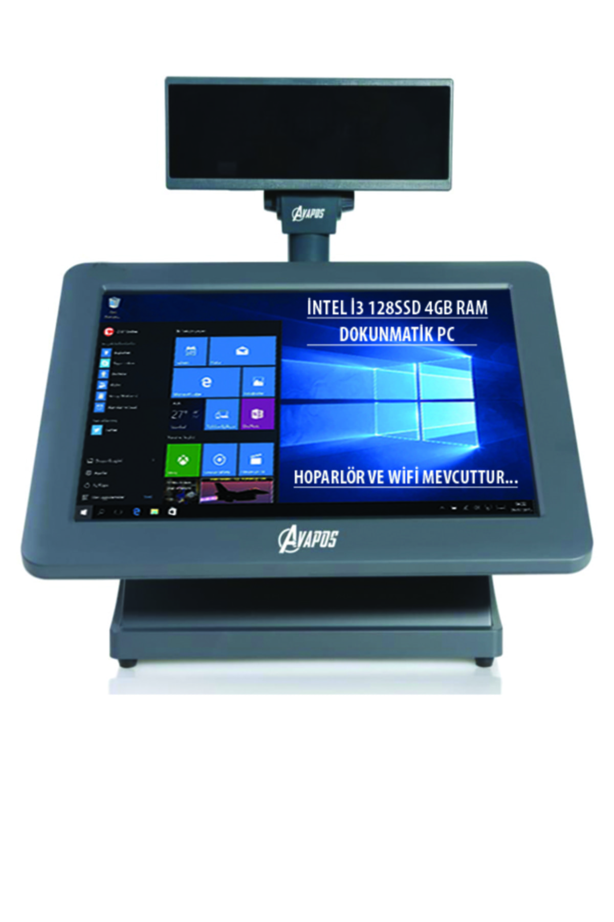 Msk1019 15'' I3 128 Ssd 4gb Ram Dokunmatik Pos Cafe Market Restaurant