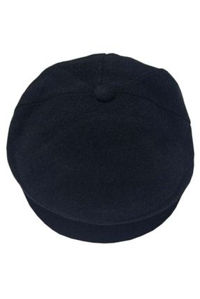 Siyah Kasket Şapka Haçı Şapkası Köylü Kasketi Muhtar Şapkası JELK