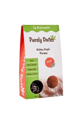 Dates Vegan Kakao Kaplı Sade Hurma 100 G PRL02