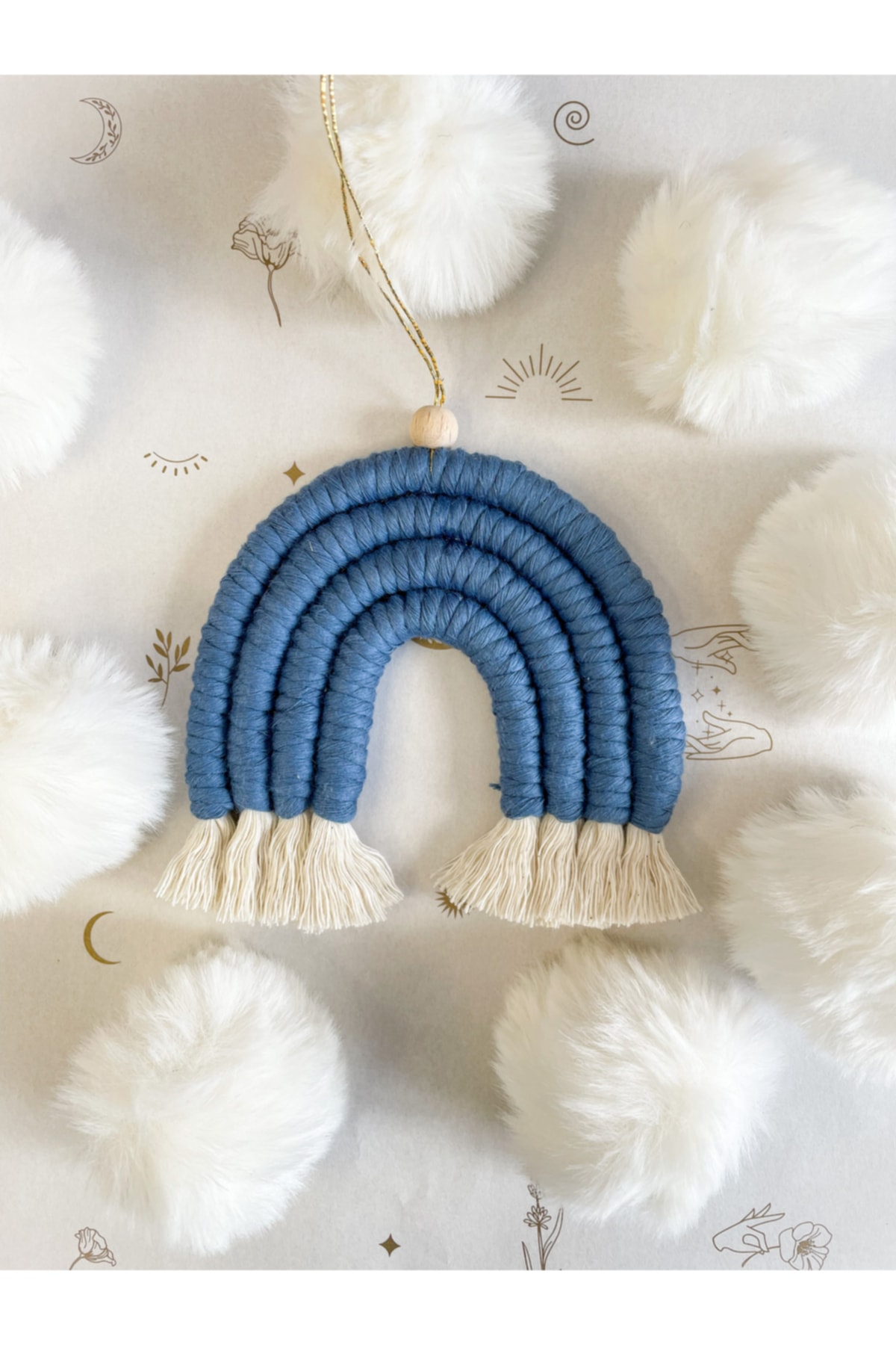 Macrame Rainbow Door and Wall Ornament
