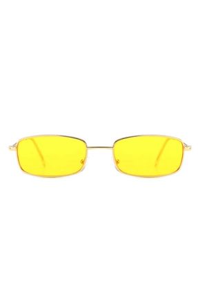 Sarı Narrow Vintage&Retro Kedi Güneş Gözlük TZNG-25