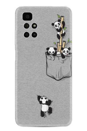 Xiaomi Redmi 10 2022 Kılıf Silikon Desen Özel Seri Pandalar 1798 redmi102022go17