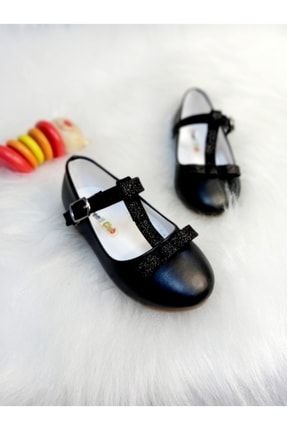 Siyah Kız Çocuk Bebek Ortopedik Ayakkabı 301-60