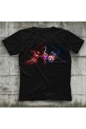Marvel Contest Of Champions Siyah Unisex Tişört T-shirt 12501WT