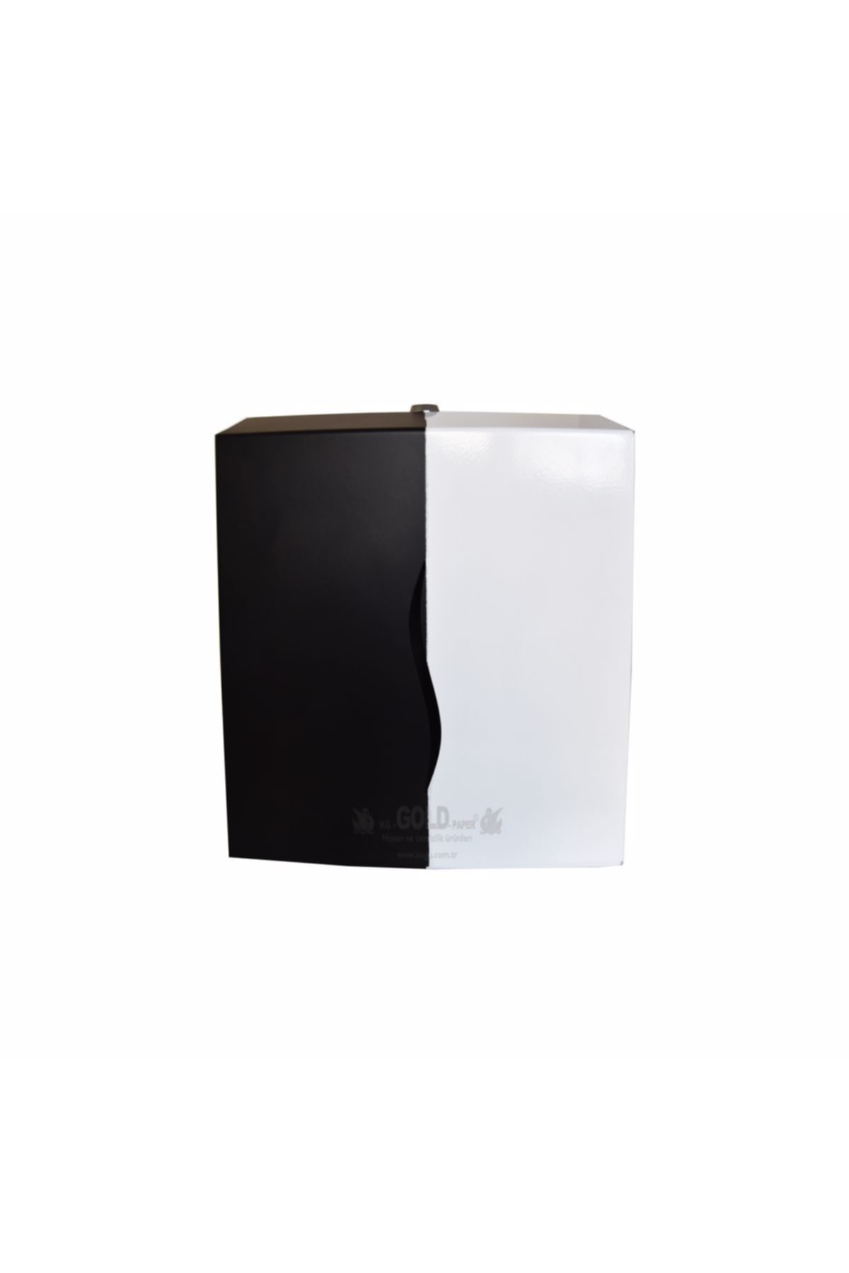 KG-GOLDPAPER Siyah Beyaz Renk Boyalı Çelik 200'lü Z Katlı Katlamalı Banyo Ve Wc Dispanseri Aparatı